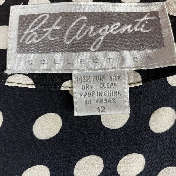 Vintage 80’s Pat Argenti Silk Polka Dot Dress EUC - Picture 8 of 8
